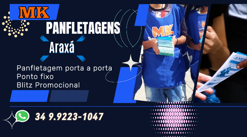 panfletagem em araxa