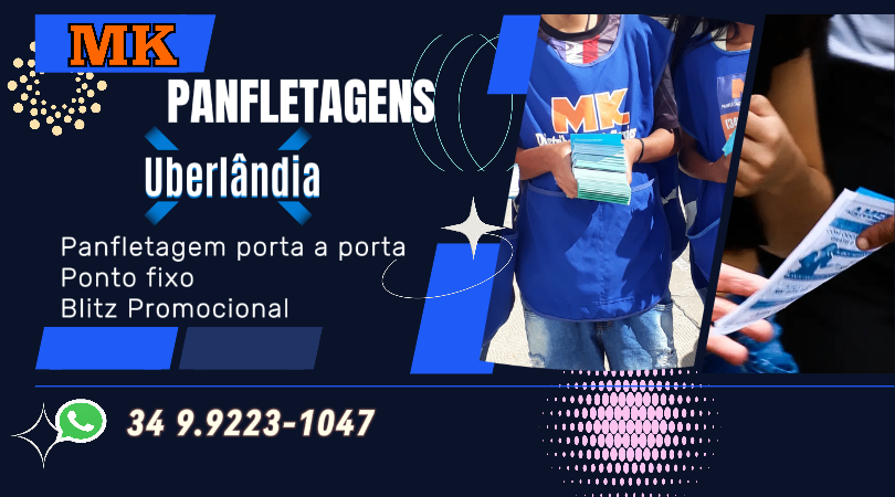 panfletagem em Uberlandia